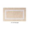 Better Trends 100% Cotton Hotel Collection Bath Mats, Sand & White Bath Mat - Tufted, Reversible & Absorbent & Machine Washable Bath Mats for Bathroom Floor, Shower & Sink, 24" x 40" view 3
