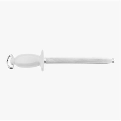Arcos Series Chair as-Sharpening Body Carbon Steel Chromium Coated 300 mm (11.81 Inch) -Handle Polypropylene White Colour, Stainless ands Plastic