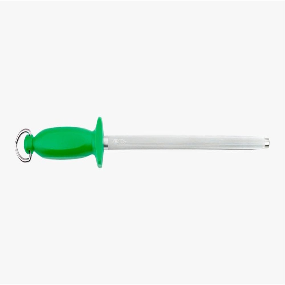 Arcos Series Chair as-Sharpening Body Carbon Steel Chromium Coated 300 mm (11.81 Inch) -Handle Polypropylene Green Colour, Stainless ands Plastic