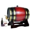 1.5L Whiskey Barrel Dispenser Oak Aging Barrels Home Whiskey Barrel Decanter for Wine, Spirits, Beer, and Liquor (Red Wine) view 1