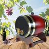 1.5L Whiskey Barrel Dispenser Oak Aging Barrels Home Whiskey Barrel Decanter for Wine, Spirits, Beer, and Liquor (Red Wine) view 2