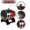 1.5L Whiskey Barrel Dispenser Oak Aging Barrels Home Whiskey Barrel Decanter for Wine, Spirits, Beer, and Liquor (Red Wine) view 3