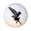 Fairy Silhouette - Fairy Fairies - DECORATIVE Glossy CERAMIC Cupboard Cabinet PULLS Dresser Drawer KNOBS view 1
