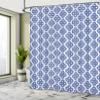Ambesonne Moroccan Shower Curtain, Turkish Ottoman Mosaic Tiles with Floral Leaves Details Print, Cloth Fabric Bathroom Decor Set with Hooks, 69" W x 75" L, Turquoise Blue view 4