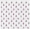 Ambesonne Owl Shower Curtain, Cartoon Style Illustration of Owls on The Branches Mysterious Woods Print, Cloth Fabric Bathroom Decor Set with Hooks, 69" W x 84" L, Eggplant White view 2
