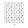 Ambesonne Owl Shower Curtain, Cartoon Style Illustration of Owls on The Branches Mysterious Woods Print, Cloth Fabric Bathroom Decor Set with Hooks, 69" W x 84" L, Eggplant White view 3