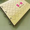 Personalized Wedding Guest Book Wood Engraved Bride & Groom Unique Design Advice Book view 2
