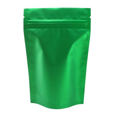 QQ Studio 100PCS Matte Double-Sided Colored Stand-Up Resealable QuickQlick Bags (8.5x13cm (3.3x5.1"), Green)