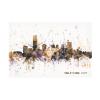 Wrapped Canvas Wall Art - Michael Tompsett 'Oklahoma City Skyline II' Wall Art for Living Room, Bedroom, or Office Dcor - 16x24 view 2