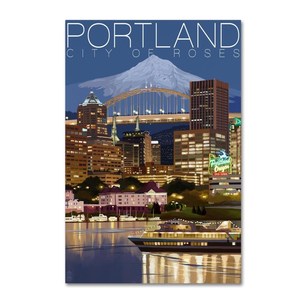 Trademark Fine Art Travel Poster 107 by Lantern Press, 16x24-Inch-Inch