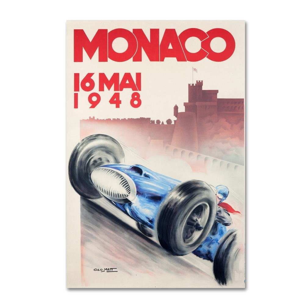 Trademark Fine Art Monaco by Lantern Press, 22x32-Inch-Inch