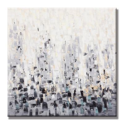 Abstract Crowd City Life Oil Painting Canvas Art - 50x60cm
