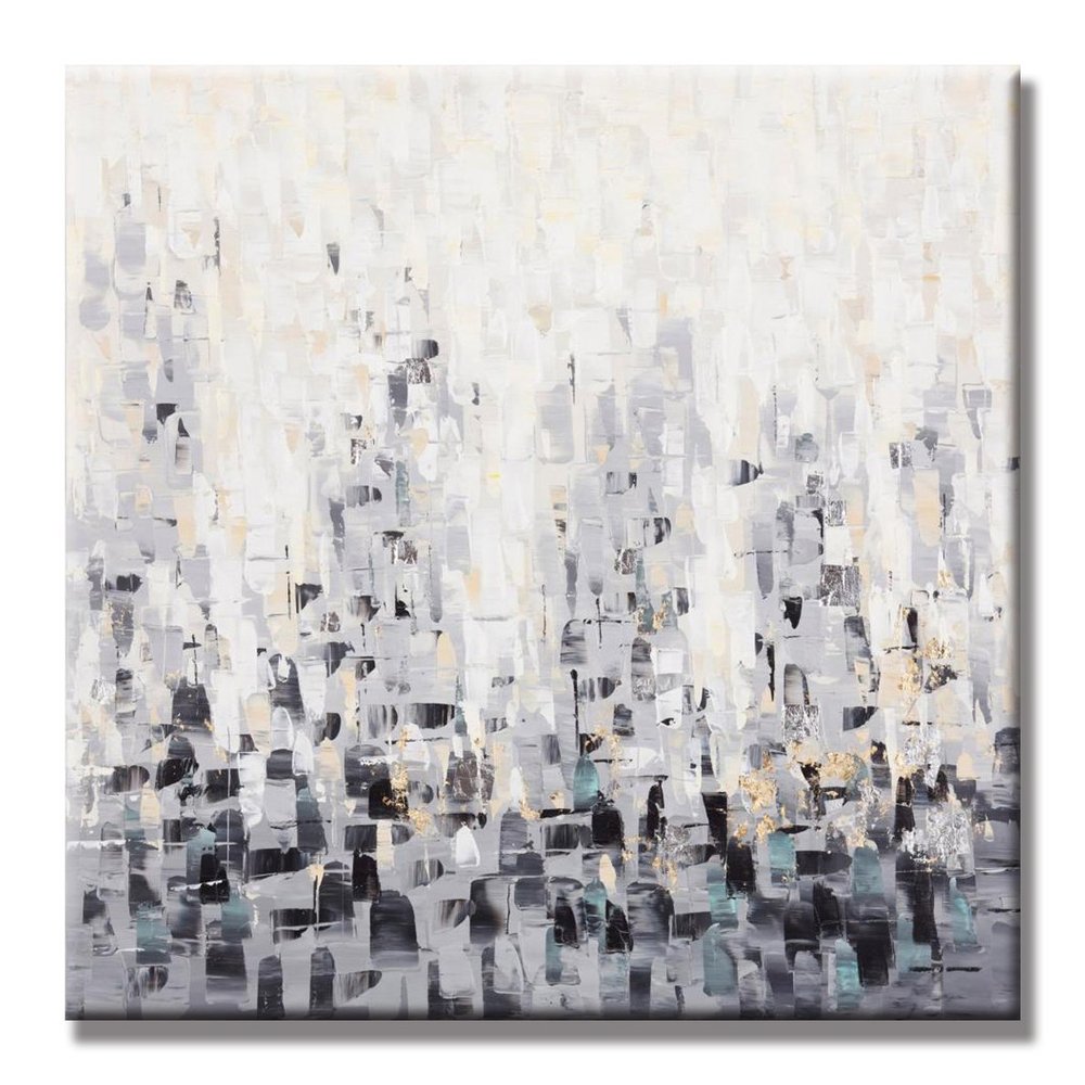 Abstract Crowd City Life Oil Painting Canvas Art - 50x60cm