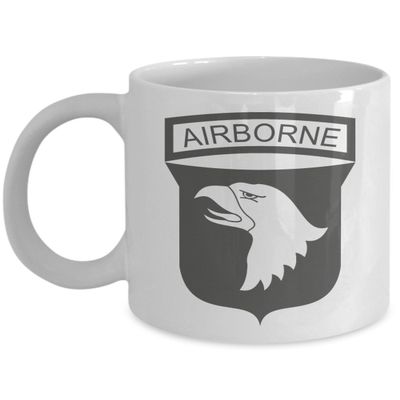101st Airborne Coffee Mug - Grey US Army Coffee Mug