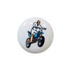 Design #02 - Motocross Dirt Bike Motorcycle - DECORATIVE Glossy CERAMIC Cupboard Cabinet PULLS Dresser Drawer KNOBS view 1