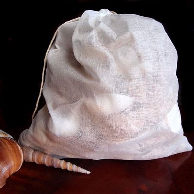 Cotton Muslin Drawstring Reusable Bags Tea, Spice,Herbs, Soap Grain (Pack of 12) (10" x 12")