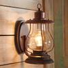 BLACK FOREST DECOR Weathered Patina Lantern Wall Sconce - 6 Inch view 1