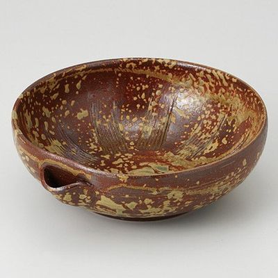 Ash Sesame Mushi, Single Mouth Orientation, 7.2 x 6.6 x 2.2 inches (18.3 x 16.7 x 5.7 cm), 12.2 oz (360 g), Orientation, For Restaurants, Ryokan, Japanese Tableware, Restaurants, Commercial Use