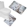 Amagical 2 Piece Paris Eiffel Tower Bathroom Mat Set Toilet Contour Rug Non Slip Flannel view 1