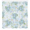 Ambesonne Floral Shower Curtain, Romantic Flowers Background Bouquet Garden Foliage Blossoms Art Print, Cloth Fabric Bathroom Decor Set with Hooks, 69" W x 84" L, Pale Blue Yellow Green view 2