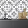 Ambiance Pack of 24 Tile Stickers| Self-Adhesive Decorative Wall Decal Cement Tile - Mosaic Tile Wall Decal Bathroom and Kitchen | Cement Tile Wall Stickers - azulejos - 20 x 20 cm 24 Pieces view 1