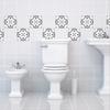 Ambiance Pack of 24 Tile Stickers| Self-Adhesive Decorative Wall Decal Cement Tile - Mosaic Tile Wall Decal Bathroom and Kitchen | Cement Tile Wall Stickers - azulejos - 20 x 20 cm 24 Pieces view 2