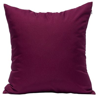 TangDepot Luxury Faux Silkhrow Pillow Cover 16x16 Burgundy Wine