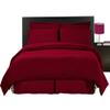 sheetsnthings 8PC Bed in a Bag Bedding Set Solid Burgundy 100% Microfiber, Queen Size view 1