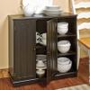 The Lakeside Collection Beadboard Wooden Storage Cabinet 30" H - Black view 2