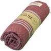 Bersuse Towels Anatolia XL Beach Blanket Throw Blanket Turkish Towel 100% Cotton Extra-Large Quick-Dry Lightweight Premium Peshtemal Towel - 61x82 Inches, Burgundy (Set of 3) view 2
