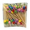 200 Pcs Disposable Bamboo Stick Fruit Pick Cocktail Picks Party Supplies - Heart view 1