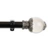 A&F Rod Dcor Bloom Two-tone Collection 1" Single Curtain Rod, 160-240 inch - Luminous Finial view 2