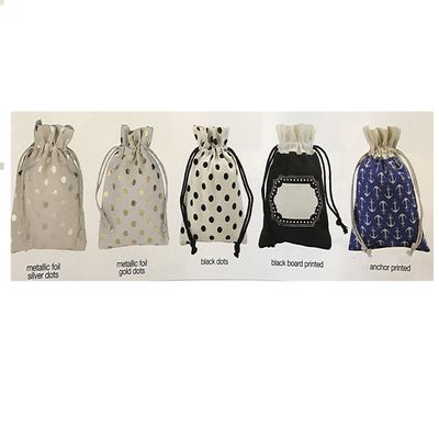 Mini Size Gift Cotton Bag 3 x 5 inch (20, Black Board Printed)
