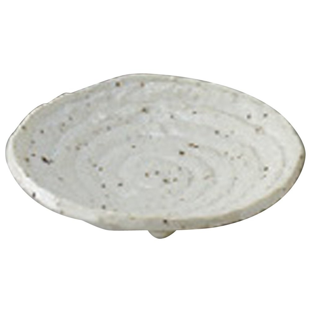 Yamasita Craft 11586390 Unofu Glaze, 4.8 Round Dish, 5.5 x 5.5 x 1.2 inches (14 x 14 x 3 cm)
