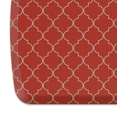 GelPro Elite Premier Anti-Fatigue Kitchen Comfort Floor Mat, 20x36", Trellis Red Chile Stain Resistant Surface with therapeutic gel and energy-return foam for health & wellness, Trellis Red Chile