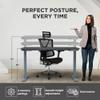 RISE UP dual motor electric standing desk 60x30" black bamboo desktop premium ergonomic adjustable height sit stand up home office computer desk table motorized powered modern furniture small standup view 3