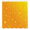 Ambesonne Abstract Shower Curtain, Water Rain Drops Style Bubbles on Vibrant Background Pastel Sotf Serene Design Art, Cloth Fabric Bathroom Decor Set with Hooks, 69" W x 75" L, Marigold view 2