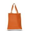SHOPINUSA Buy Bulk ( 6 pack ) Great Price! Promotional / Custom Heavy Canvas Tote Bags (Texas Orange) view 1