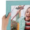 ArtToFrames 18x32 inch Weathered Barnwood in Saturated Eggshell Blue Wood Picture Frame, 2WOMSM-ECO150-EBU-18x32 view 1