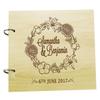 Darling Souvenir Handmade Personalized Guest Book Rustic Wedding Wood Engraved Advice Book Photo Album Custom Scrapbook. view 1
