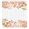 Ambesonne Floral Shower Curtain, Spring Hydrangea Bouquets Wedding Love Valentines Bridal Blossoms Design, Cloth Fabric Bathroom Decor Set with Hooks, 69" W x 70" L, Cream Salmon Khaki view 2