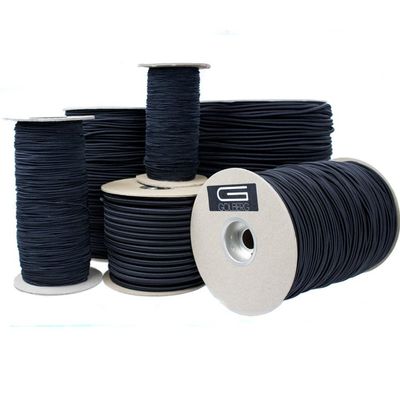 Golberg Black Shock Cord, Bungee Cord - (1/4 Inch x 100 Feet)