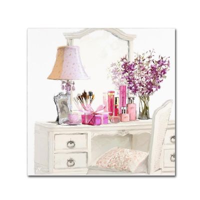 Trademark Fine Art Dressing Table Square by The Macneil Studio, 18x18-Inch-Inch