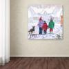 Trademark Fine Art Children Walking Home by The Macneil Studio, 18x18-Inch-Inch view 2