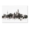 Trademark Fine Art Shanghai China Skyline III by Michael Tompsett, 16x24-Inch-Inch view 1