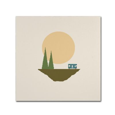 Trademark Fine Art Sunny Day For Camping by Tammy Kushnir, 18x18-Inch
