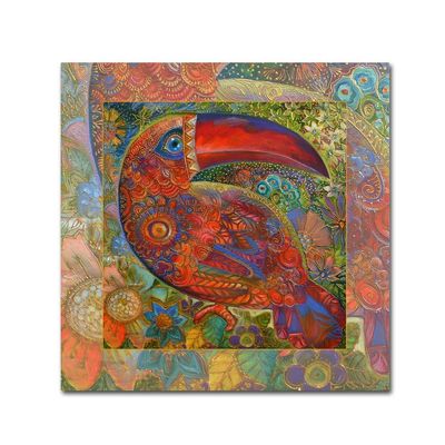 Trademark Fine Art Tukan 1 by Oxana Ziaka, 18x18-Inch