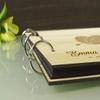 Personalized Handmade Rustic Wedding Wooden Guest Book Custom Name Engraved Advice Book view 3