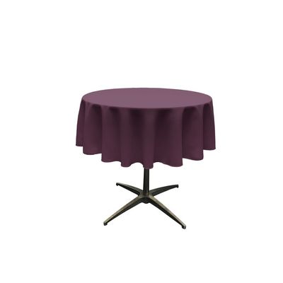 AddandShip by ADD&Ship Round Polyester Tablecloth 45 inches (Plum)