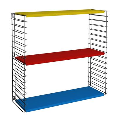 Tomado Tricolour Modular Metal Shelf, 70 x 21 x 68cm.